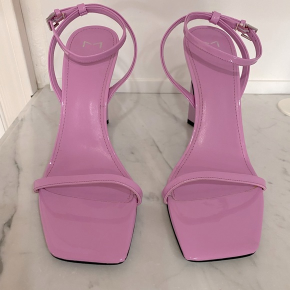 NWOT MARC FISHER LTD Arthur Women’s Patent Leather Ankle Strap Heeled Sandal - Picture 7 of 15